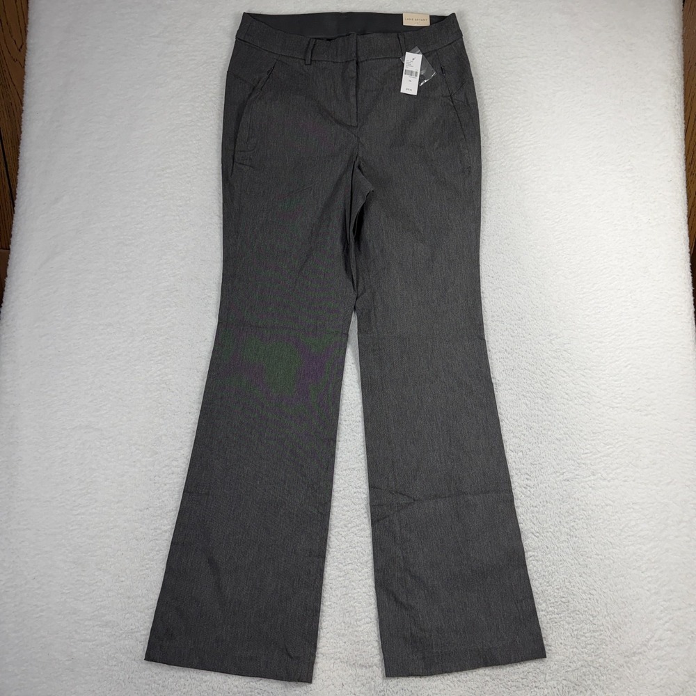 Lane Bryant The 4-Season Boot High-Rise Slacks NWT Size 12 (32x33) Gray Work